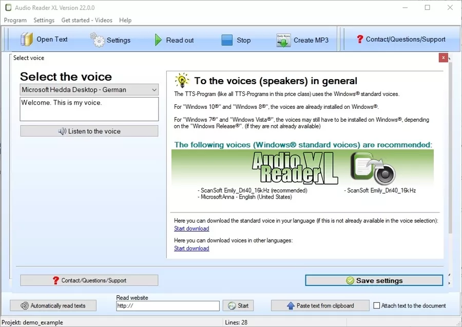 Text Reader Software Free Download