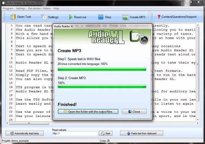 Text to MP3 Software