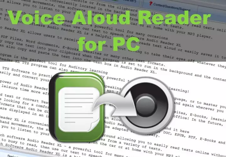 Voice Aloud Reader for PC Voice Aloud Reader for PC